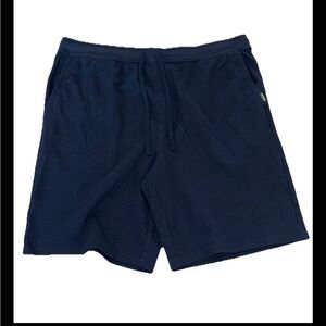 Men’s Eddie Bauer Navy Blue Lounge Waffle Knit Thermal Shorts Pull On Size XL